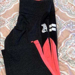 PINK yoga capris